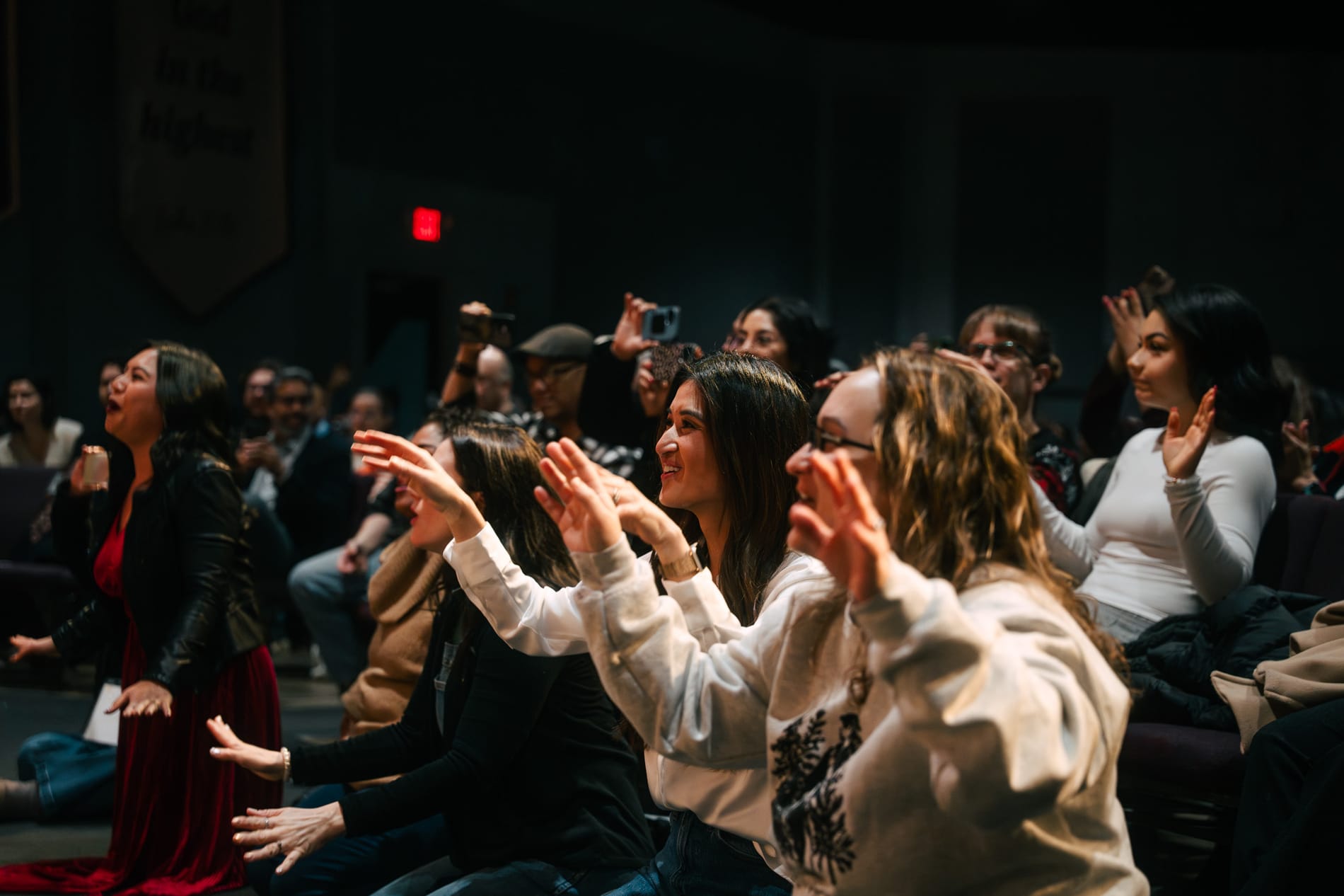 Hands raised in worship at CityLine